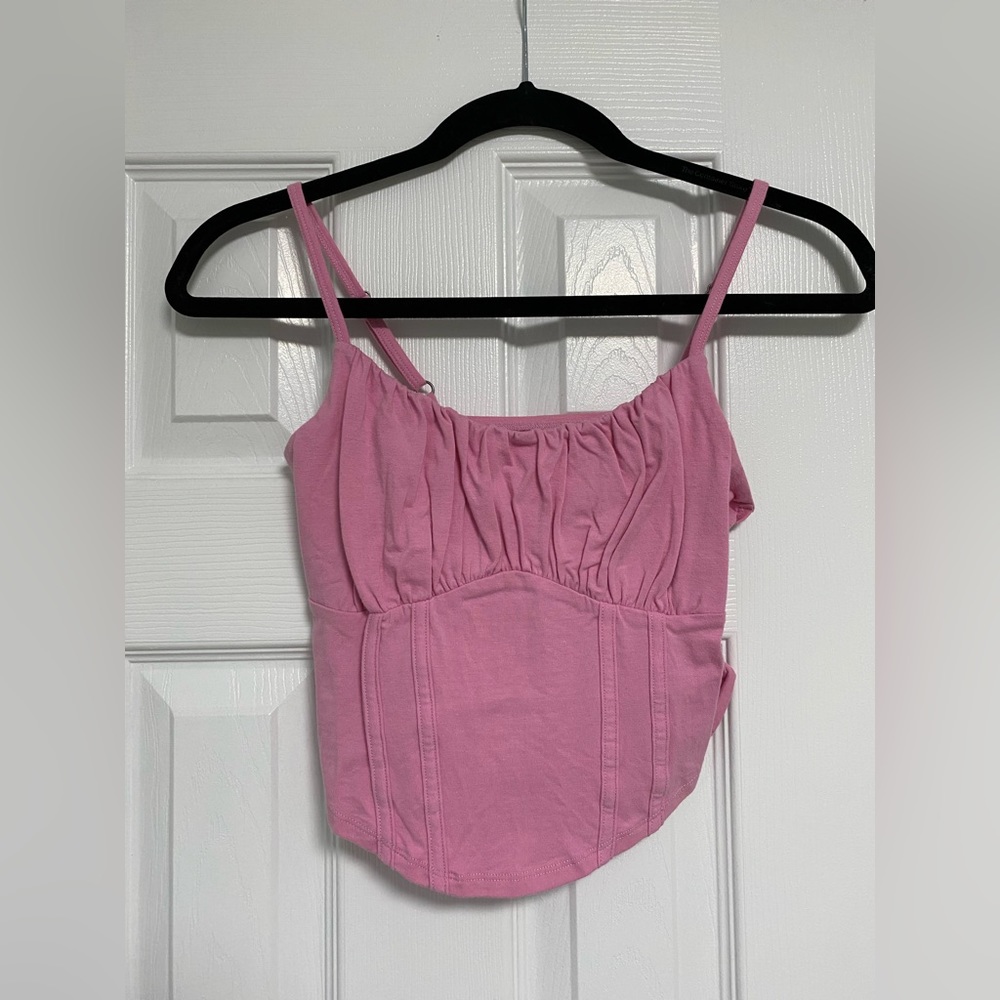 Pink Hollister tank top